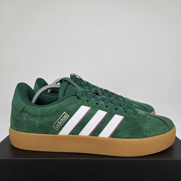 New adidas VL Court 3.0 'Dark Green Cloud White' Men's Shoes Size 10.5 - Picture 3 of 8